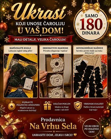 stolovi za terase i baste: Novogodišnji ukrasi za dom i jelku – veliki izbor dekoracija — 1