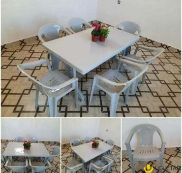 Bağ, çöl masa və oturacaq dəstləri: Yeni, Kvadrat masa, 4 stul, Açılmayan, Stullar ilə, Plastik -da lalafo.az — 23 Bağ, çöl masa və oturacaq dəstləri: Yeni, Kvadrat masa, 4 stul, Açılmayan, Stullar ilə, Plastik — 23