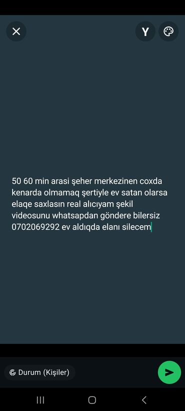 xirdalanda kiraye evler kristal abseron: 3 otaqlı, 1 kv. m, Yeni təmirli