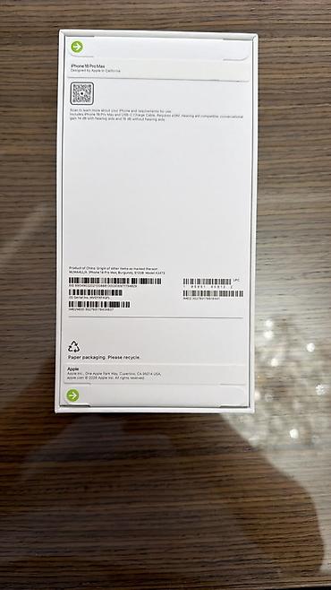 Уюлдук телефондор жана аксессуарлар: IPhone 18 Pro Max, Жаңы, 512 ГБ — 2