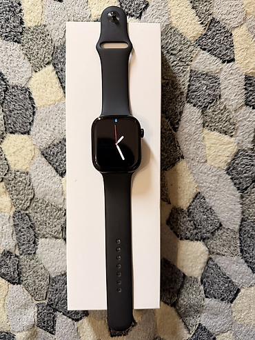 s2000 smart watch: Apple 11 seriya 46 m Ağıllı saat – qara rəng, silikon qayışlı - — 1