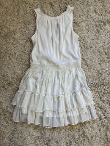 белое кружевное платье zara: Повседневное платье, Индия, Лето, Короткая модель, M (EU 38)