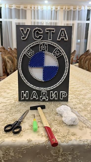 Панно: Панно из нитей и гвоздей (string art) на заказ. - Основа: прочная — 8