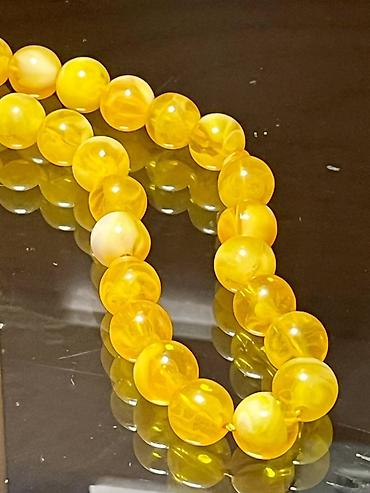 təsbeh kəhraba: Sarı damarlı gözəl kəhrəba təsbeh! Kolleksiyaçılar və həvəskarlar üçün — 2