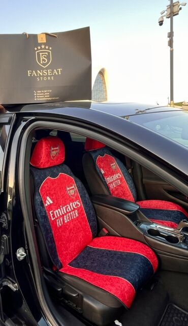 Ручки КПП: Arsenal və hər klub temalı avtomobil oturacaq örtükləri dəsti -