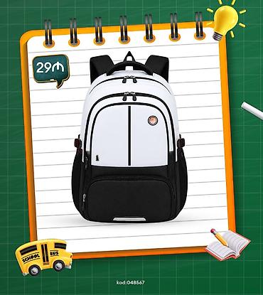 mekteb çanta: 🎒MƏKTƏBLİ ÇANTALARI 1. Minimalist Müasir Çanta (Kod: 048567) ❌İlkin — 3