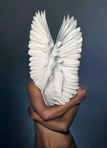 Şəkillər, tablolar: 🖼️Tək tablo. 🌷Xanım portreti.🌷 👁️Kətan, yağlı boya. 💙Qiymətlər ölçü — 3