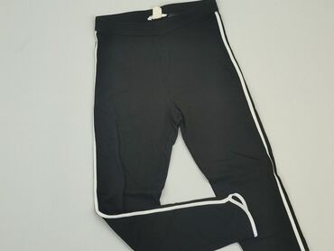 hm jeansy z dziurami: Leggings for kids, H&M, 12 years, 146/152, condition - Fair