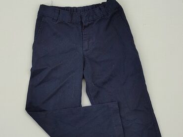 spodnie garniturowe chłopięce na gumce: Material trousers, George, 4-5 years, 110, condition - Good