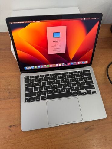 меняю на ноутбук: Ноутбук, Apple, 8 ГБ ОЭТ, Apple M1, 13.3 ", Колдонулган, Татаал эмес тапшырмалар үчүн, эс тутум SSD