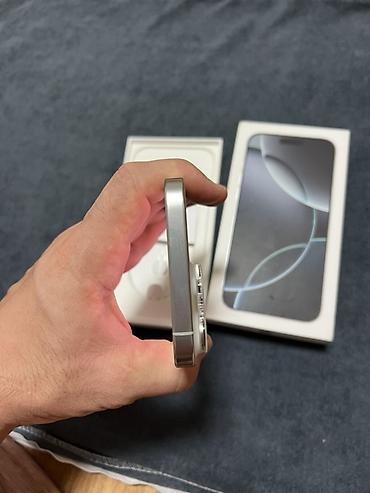 apple 16pro max: IPhone 16 Pro Max, Б/у, 256 ГБ, White Titanium, Коробка — 5