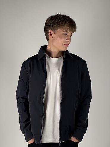 lacoste original: Мужская легкая ZEGNA куртка-бомбер, темно‑синяя/черная - Прямой крой — 1