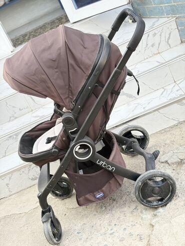 детский велоколяска бу: Коляска, цвет - Коричневый, Б/у