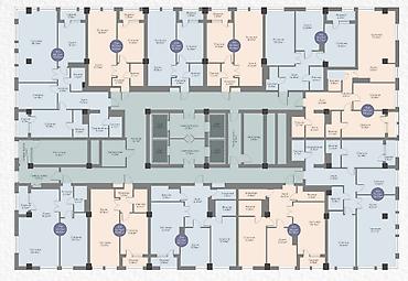 Продажа квартир: 2 комнаты, 74 м², Асанбай мкр Элитка, 12 этаж, ПСО (под самоотделку) — 7