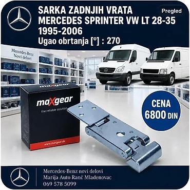 Bočna vrata: SARKA ZADNJIH VRATA MERCEDES SPRINTER VW LT 28-35 6 | Sarka zadnjih — 2