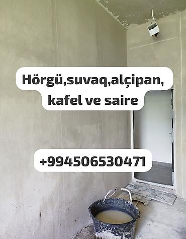 Malyar işləri: Her kese salamlar Suvaq isleri(stukaturka) goruruk Yuksek seviyyede — 1