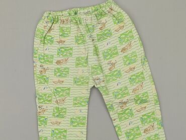 czarne spodenki do kolan: Baby material trousers, 9-12 months, 74-80 cm, condition - Very good