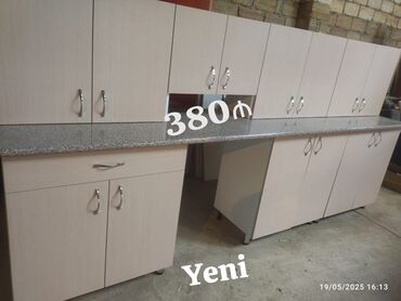 Divan və kreslo dəstləri: Mətbəx mebeli yenidir 380₼ satılır Ölçü 3m ÇATDIRILMA QURAŞDIRILMA