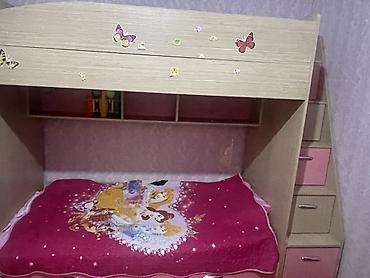 uşaq çarpayıları: Uşaq otağı üçün ikimərtəbəli modul çarpayı-dolab sistemi - Material — 2