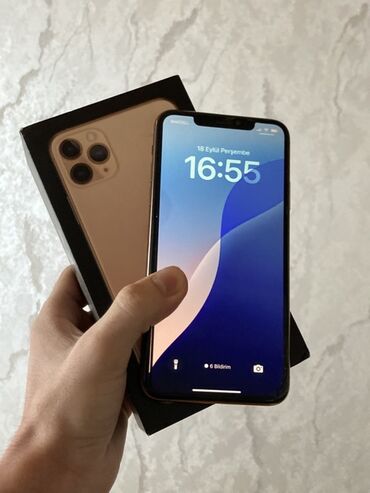 iphon 6s: IPhone 11 Pro, Qızılı, Face ID
