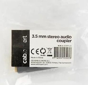 Kablovi za telefone: Adapter/konektor Cablexpert 3.5 mm stereo audio coupler - Tip: 3.5 mm — 15