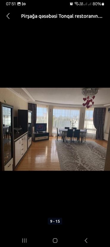 Uzunmüddətli kirayə evlər: 120 kv. m, 3 otaqlı, Kombi, İnternet, Telefon -da lalafo.az — 7 Uzunmüddətli kirayə evlər: 120 kv. m, 3 otaqlı, Kombi, İnternet, Telefon — 7