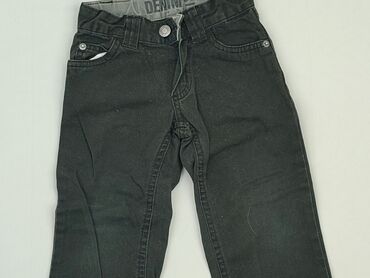 czarne szerokie spodnie z wysokim stanem: Jeans, 2-3 years, 92/98, condition - Very good