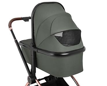Kolica za bebe: KIKKA BOO Kolica KARA 2u1 – army green (SKU: KKB2) Set 2u1 sa tvrdom — 15