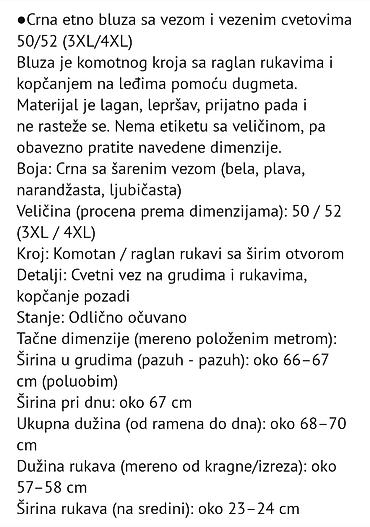 ps bluze novo: Set plus size odeće (3XL/4XL) 1) HM crna ženska košulja/bluza - — 5