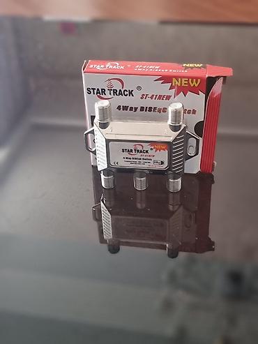 star tv: STAR TRACK ST-41NEW 4-Way DiSEqC Switch - 4 giriş, 1 çıxış: eyni — 4