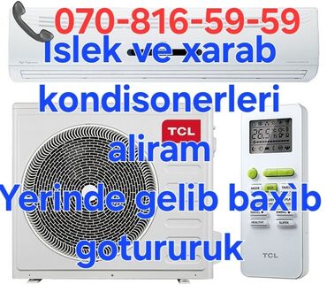 Kondisionerlər: Kondisioner AUX, İşlənmiş, 40-45 kv. m, Split sistem, Kredit var, Pulsuz quraşdırılma