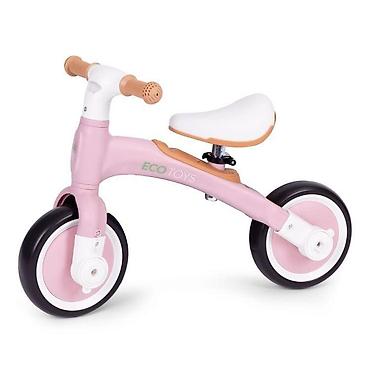 sonic komplet: Ecotoys balans bicikl sa pedalama i pomoćnim točkovima 3u1 – pink — 2