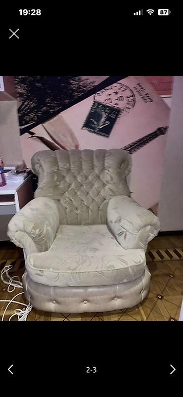 divan kruqlu: Klassik üslubda yumşaq mebel dəsti - Tərkib: 1 ədəd 3 nəfərlik divan — 2