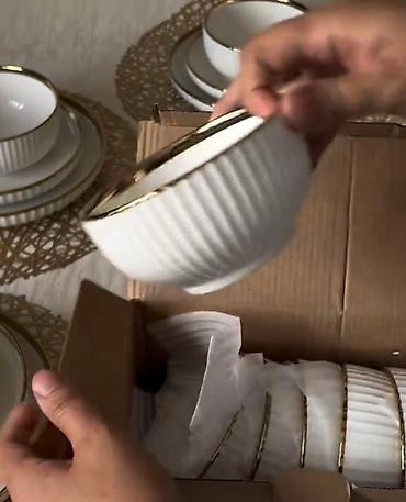 dish sets: Набор посуды на 6 персон новое с коробкой Белый цвет всегда в моде. 6 — 10