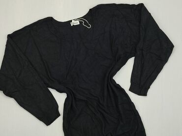 Sweter, M (EU 38), wzór - Jednolity kolor, kolor - Czarny