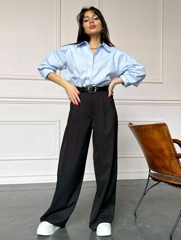 брюки спортивные: Женские брюки палаццо ткань париж размерный ряд от 42 до 50 4