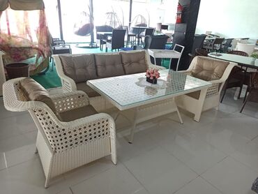 Bağ divan və kreslo dəstləri: Bag mebilleri hesir toxunma Qiymet 1ci madele aiddir Divan kreslolar — 27