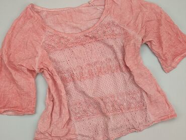 różowe bluzki z falbankami: Bluzka Damska, 2XL, stan - Dobry