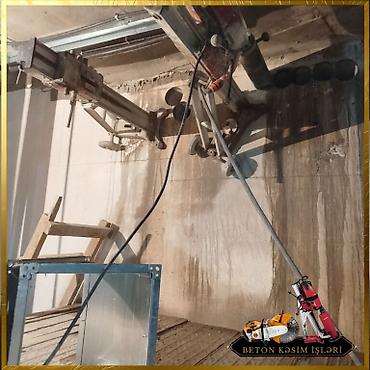 Beton işləri: #Betonkesme #betondeşmə Beton kubik kərpic - dən kəsim deşim — 16