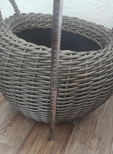 Горшки для растений: Кашпо для интерьера или экстерьера из полиротанга. Ручная работа — 2