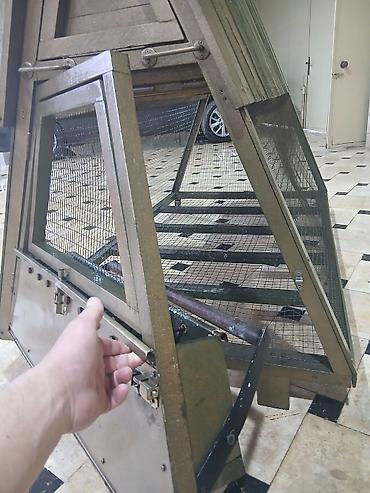 Товары и оборудование для с/х животных: Передвижной курятник/вольер треугольной формы (А-образная — 5