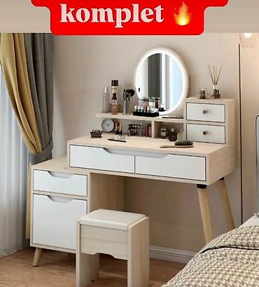 forma ideale ormaric za kupatilo: Toaletni sto sa ogledalom – komplet - Moderan skandinavski dizajn u — 1