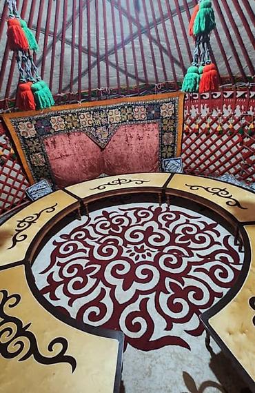 Аренда юрт: Аренда юрты, Каркас Деревянный, 85 баш, Казан, Посуда, С полом — 5