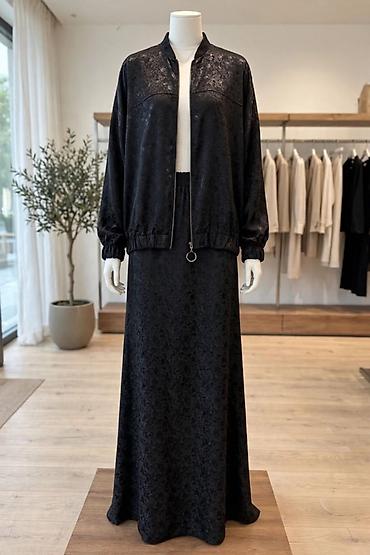 двойка спартивка: Костюм с юбкой, Модель юбки: Прямая, Макси, Made in KG, XS, S, M — 1
