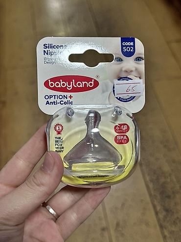 соски бутылки: Силиконовая соска Babyland OPTION+ Anti-Colic (код 502) - Материал — 1