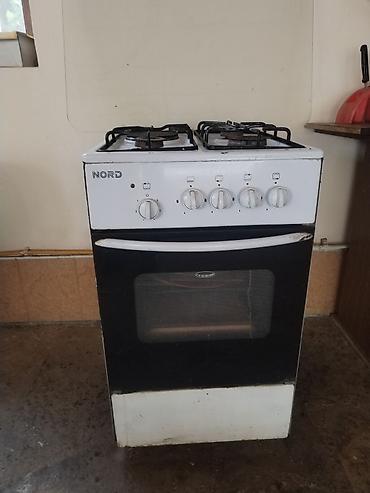 plitə: NORD qaz plitəsi və soba - 4 qaz ocaqlı üst panel: müxtəlif ölçülü — 1
