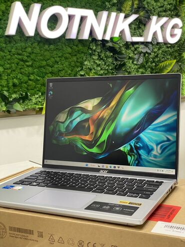 Ноутбуктар жана нетбуктар: Ультрабук, Acer, 8 ГБ ОЭТ, Intel Core i5, 14.1 ", Жаңы, Татаал эмес тапшырмалар үчүн, эс тутум SSD