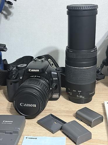 Canon 400D Зеркальная фотокамера. В комплекте объектив 18-55 с ручным