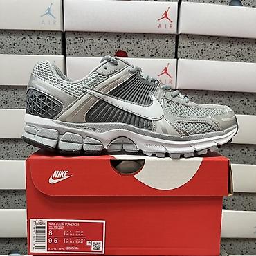 Кроссовки и спортивная обувь: Nike Zoom Vomero 5 Размер 36-46 - Цвет: серый/белый (металлик — 1
