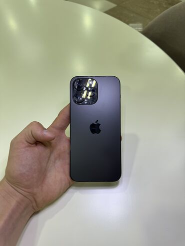 Apple iPhone: IPhone 14 Pro Max, Б/у, 256 ГБ, Jet Black, Чехол, Кабель, Коробка, 91 %